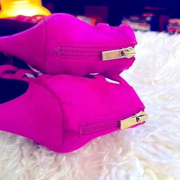 Gorgeous Just Fab Hot Pink*Fuchsia* 5β Platform Open Toe Stilettos! π π π€©ποΈ - Picture 10 of 16